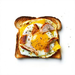 Tostada De Tortilla Con Queso Y Pavo