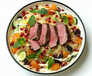 Salata de couscous cu berbecut