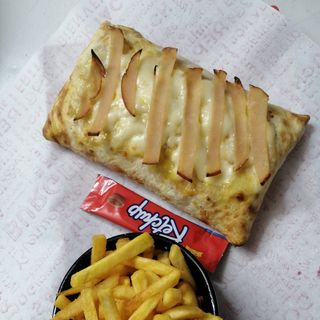 Tacos poulet gratiné