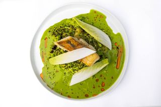 Судак з квасолею, овочами, кіноа та соусом бер-блан, 420 г