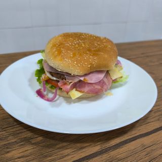 Hamburguesa Especial con mostaza miel