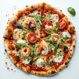Pizza alla pesca