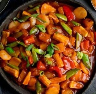 Special Fried Chicken with Vegetables