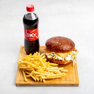 Classic cheeseburger menu