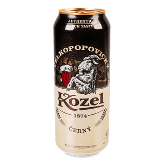 Пиво Velkopopovitsky Kozel темне з/б (0,5л)