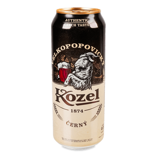 Пиво Velkopopovitsky Kozel темне з/б (0,5л)