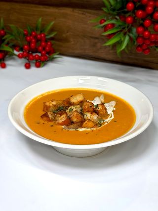 Суп пюре чечевичный с тыквой 