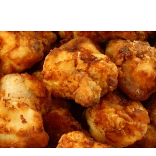 Пилешки хапки (2) - гарнитура домати и краставици