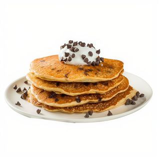 Tortitas con Sirope de Chocolate y Nata