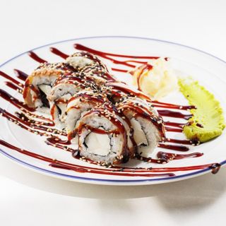 Рол з вугрем та грушею