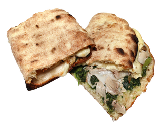 Mezzo panuozzo porchetta e broccoli