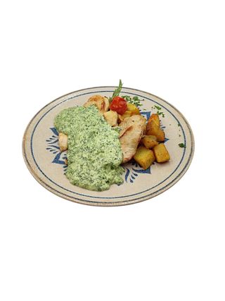 Piletina u sosu od spanaća 500g