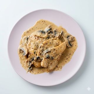 Pollo Con Salsa De Champiñones