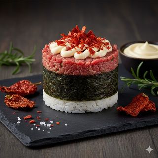 Tartàre su riso circa 120 g