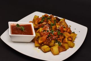 Rosti cu tofu si sos de rosii