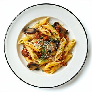 Busiate con salsiccia e funghi