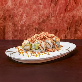 Maki De Pollo Con Cebolla Frita (12 Uds.)