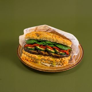 Focaccia De Vegetales Asados
