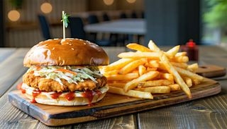 Burger crispy chicken