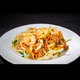 231 Spaghetti di riso con gamberi