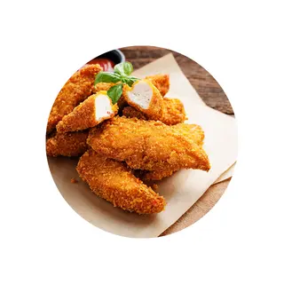 Demi Poulet Pané