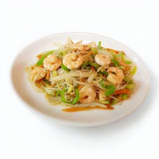 Gambas con Verduras