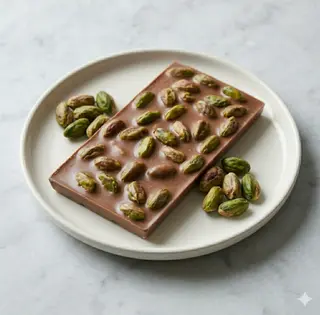 Tavoletta cioccolato al latte e pistacchio