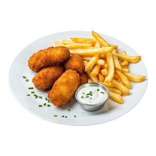 Ración De Croquetas Con Patatas