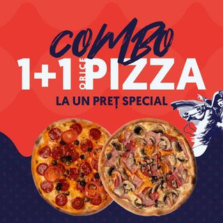 Oferta 1 + 1 Pizza Medie