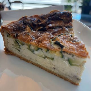 Tarta calabacines y queso