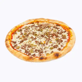 Pizza Romana (Mediana) tomate jamón champiñón oliva cebolla