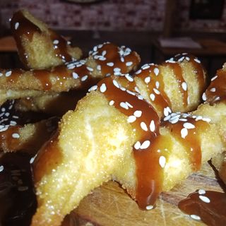  pechuga crujientes con teryaki y sesamo