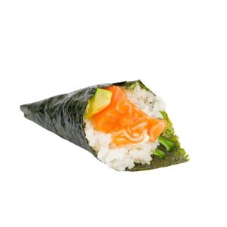 Temaki de salmón