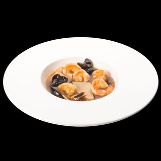 240 GAMBERI CON FUNGHI E BAMBU