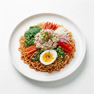 Bibim Ramen De Atún(Sin sopa)