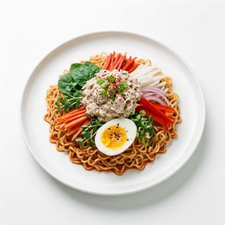 Bibim Ramen De Atún(Sin sopa)