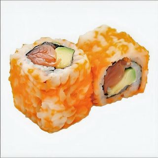 63.Ura Tobiko naranja con atún (8 Pzs.)