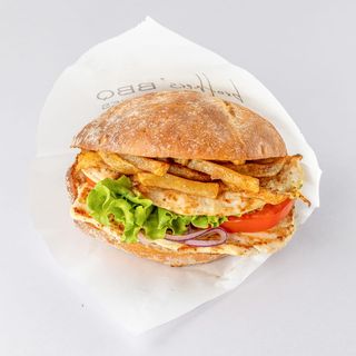 Сандвич с двоен пилешки стек (420г)