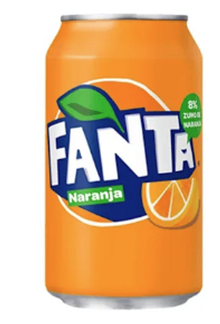 Fanta Naranja lata 330ml.