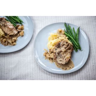 Pork In Apple And Coriander Sauce