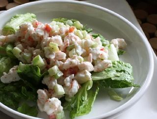 Insalata di gamberi con maionese