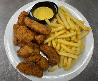 Pollo Estilo Kentucky Con Patatas