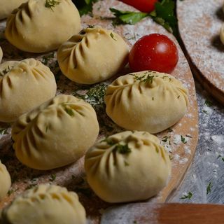 Манты с говядиной 