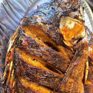 Fresh deep fried Tilapia 