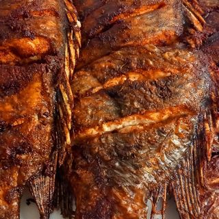 Whole tilapia deep fried