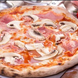 Pizza Jamón Y Setas