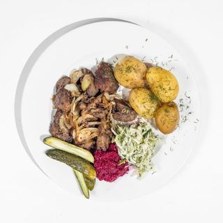 Wątróbka drobiowa z jabłkiem