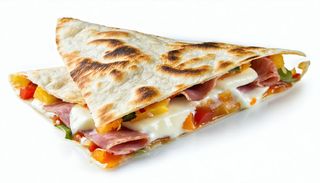 Piadina con prosciutto  cotto e mozzarella