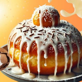  PAPANASI CU CIOCOLATA ALBA SI COCOS     