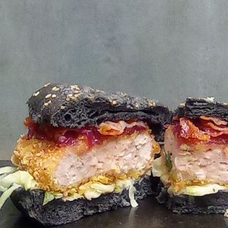 Black Bao Chicken Burger